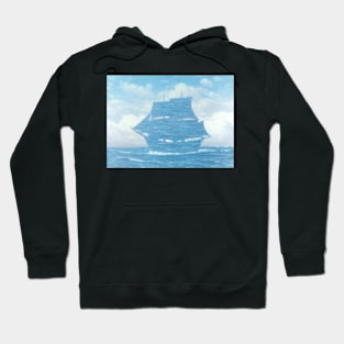 Rene Magritte Ship Cloud Hoodie